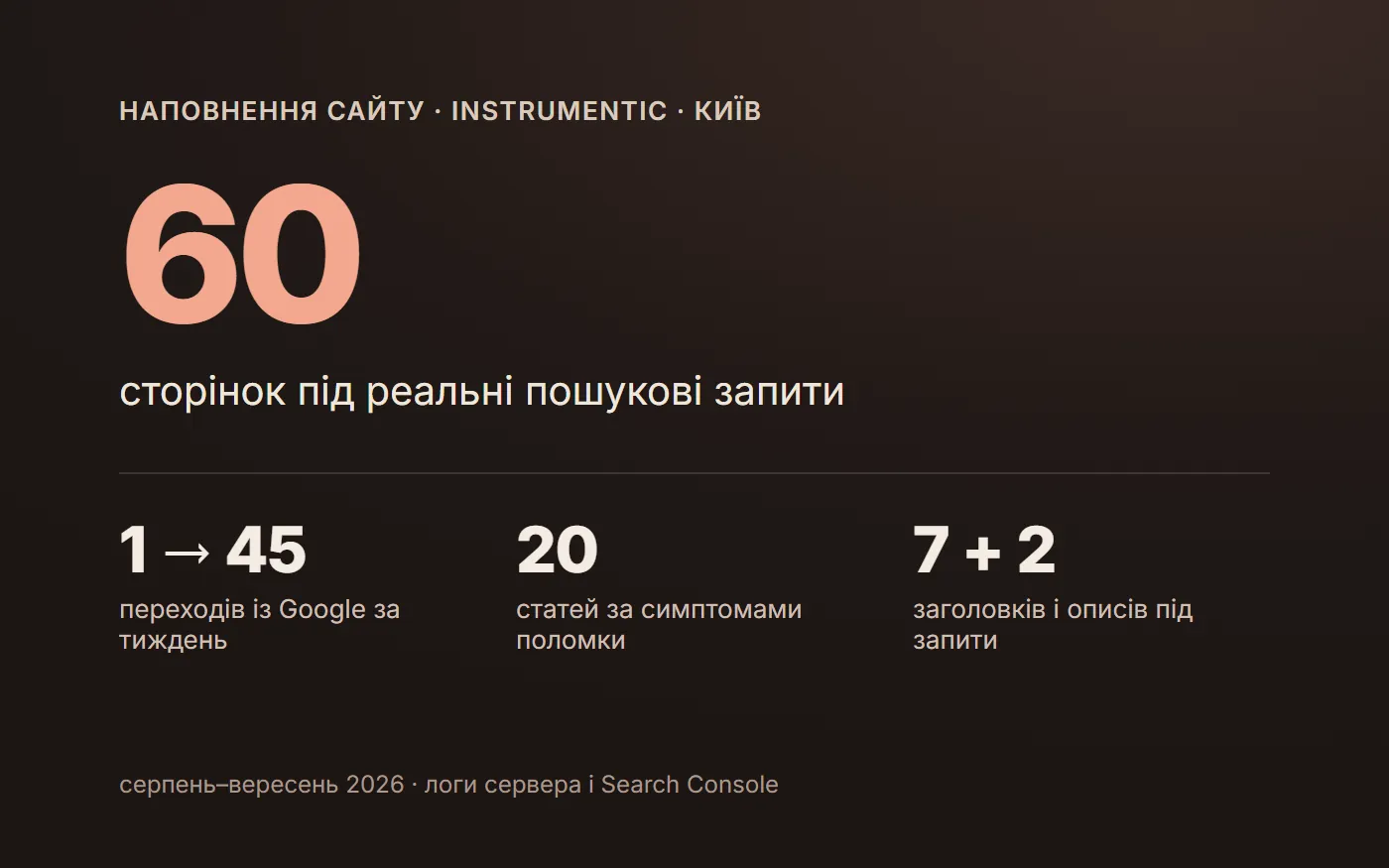 Instrumentic · наповнення